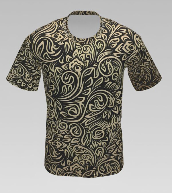 "Golden Vortex Luxe" All Over Print(AOP) T-Shirt