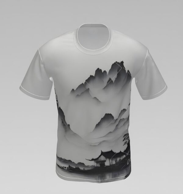 “Zen Mist Landscape" All-Over Print(AOP)T-Shirt