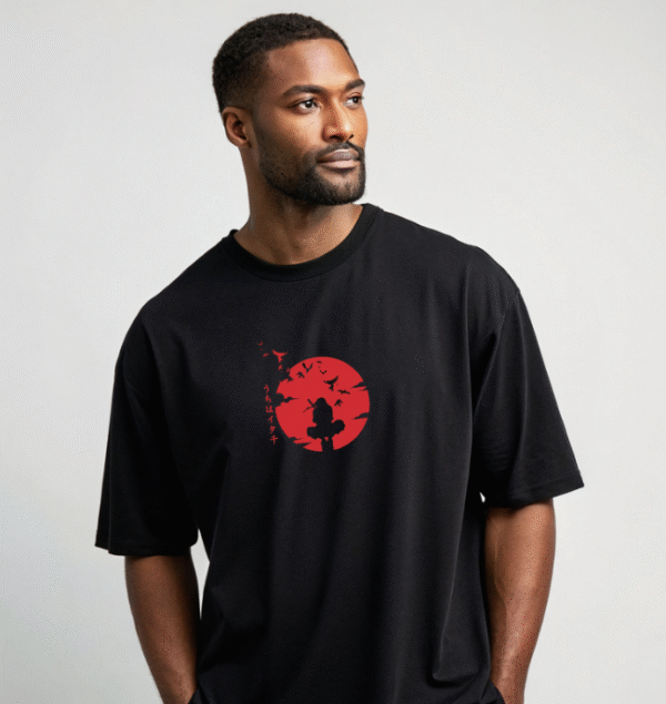 “Itachi Uchiha Addition" Oversized T-Shirt - Image 2