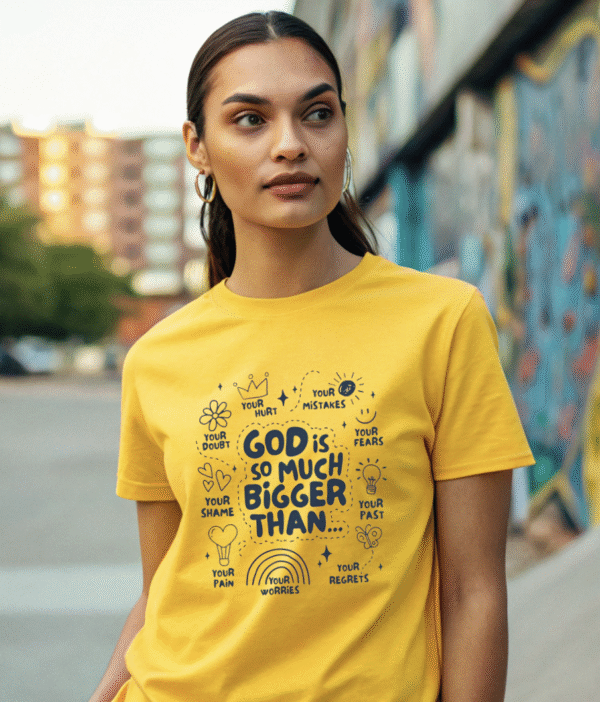 "GOD IS THE BIGGER" T-Shirt - Image 3