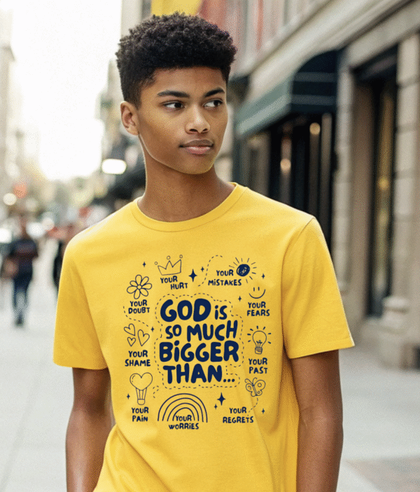 "GOD IS THE BIGGER" T-Shirt - Image 2