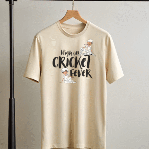 "High on Cricket Fever Graphic" T-Shirt