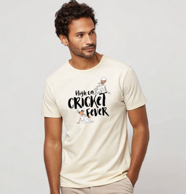 "High on Cricket Fever Graphic" T-Shirt - Image 2