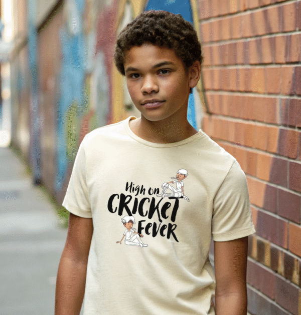 "High on Cricket Fever Graphic" T-Shirt - Image 4