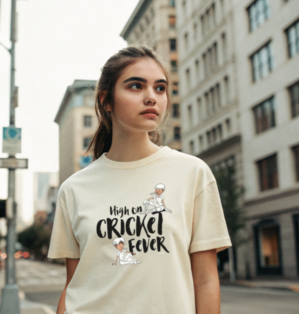 "High on Cricket Fever Graphic" T-Shirt - Image 3