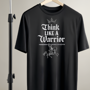 Think Like A Warrior – Premium Motivational Graphic T-Shirt