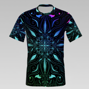Neon Mandala Fusion All-Over Print T-Shirt