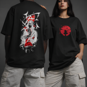 Shadow Moon Warrior Oversized Anime T-Shirt