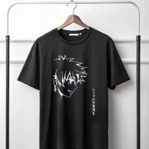 Anime Shadow Line Art T-Shirt