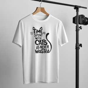 Time Spent With Cats Is Never Wasted T-Shirt
